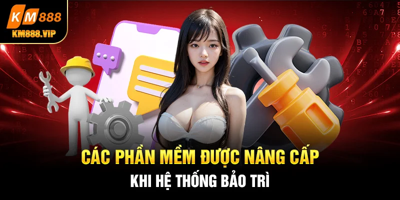 các phần mềm được nâng cấp khi hệ thống bảo trì 