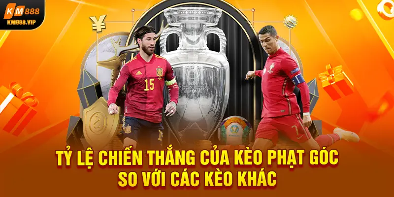 tỷ lệ chiến thắng của kèo phạt góc so với các kèo khác 